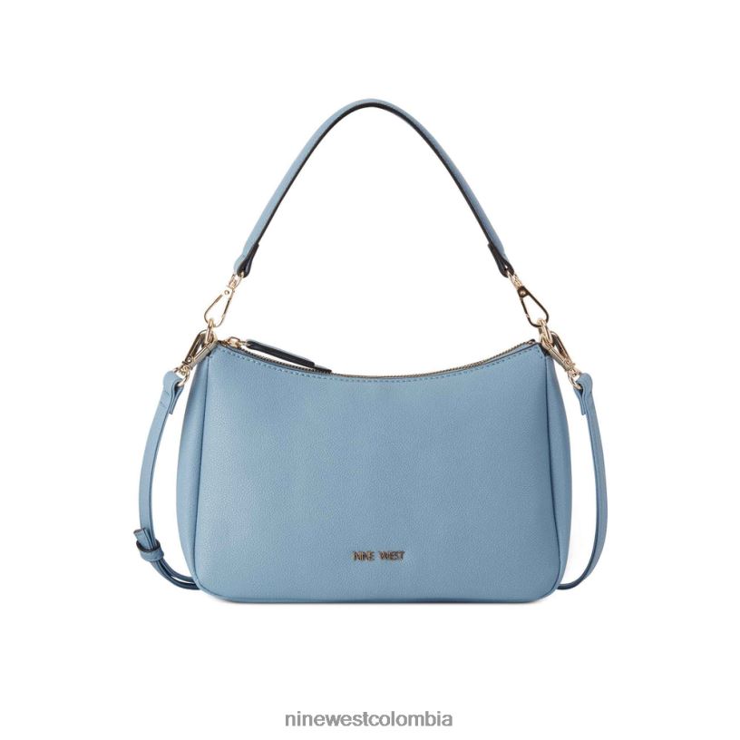 X0LV062535 mezclilla pálida bolso de hombro rhea mini Nine West