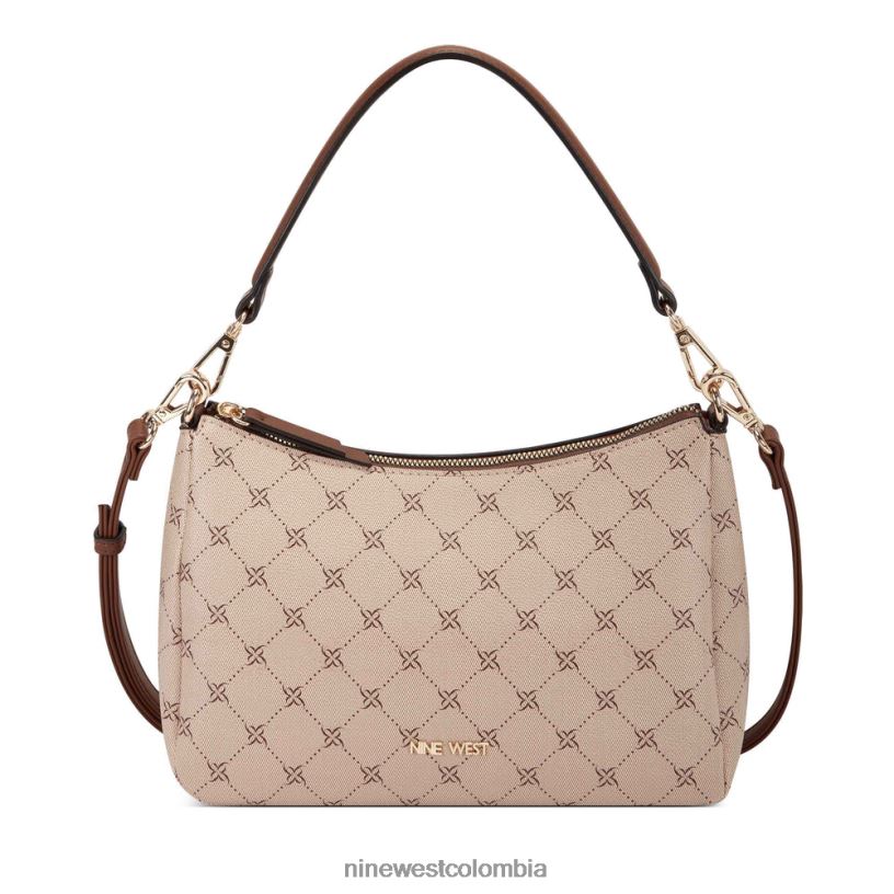 X0LV062766 caqui/coñac bolso de hombro rhea mini Nine West