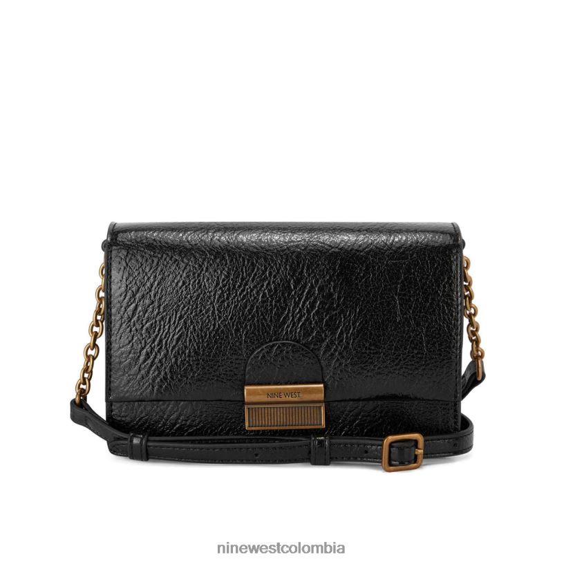 X0LV062572 negro mini bandolera kathy con solapa Nine West