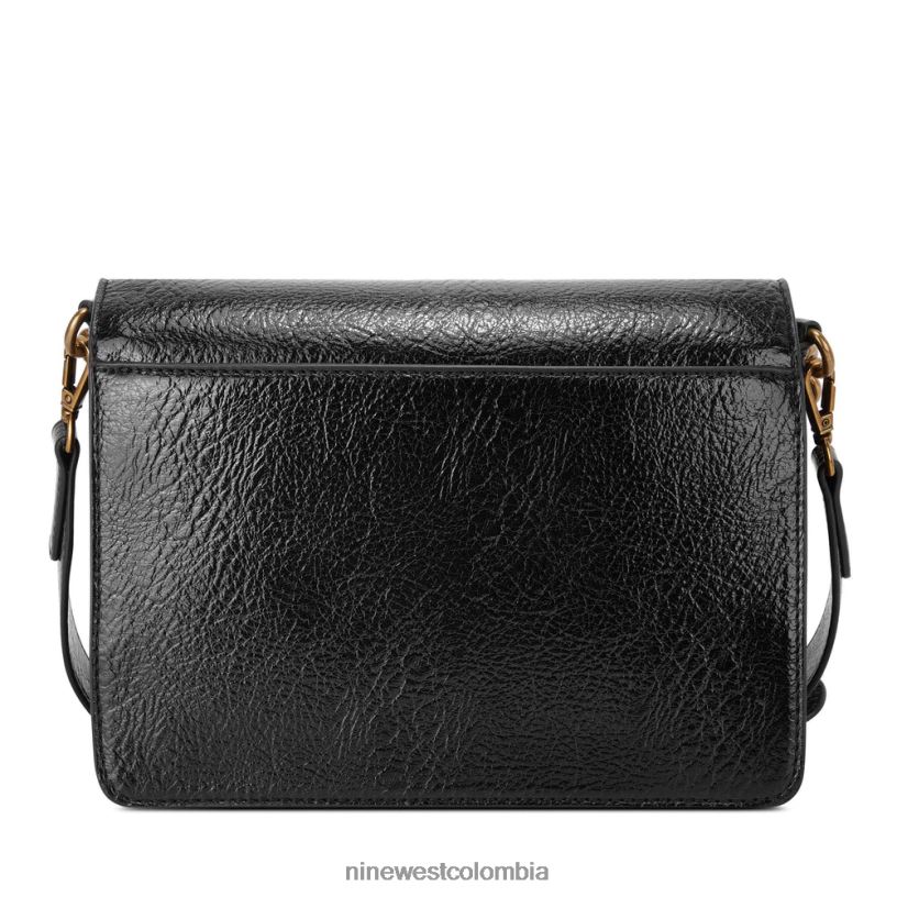 X0LV062651 negro solapa cruzada kathy Nine West