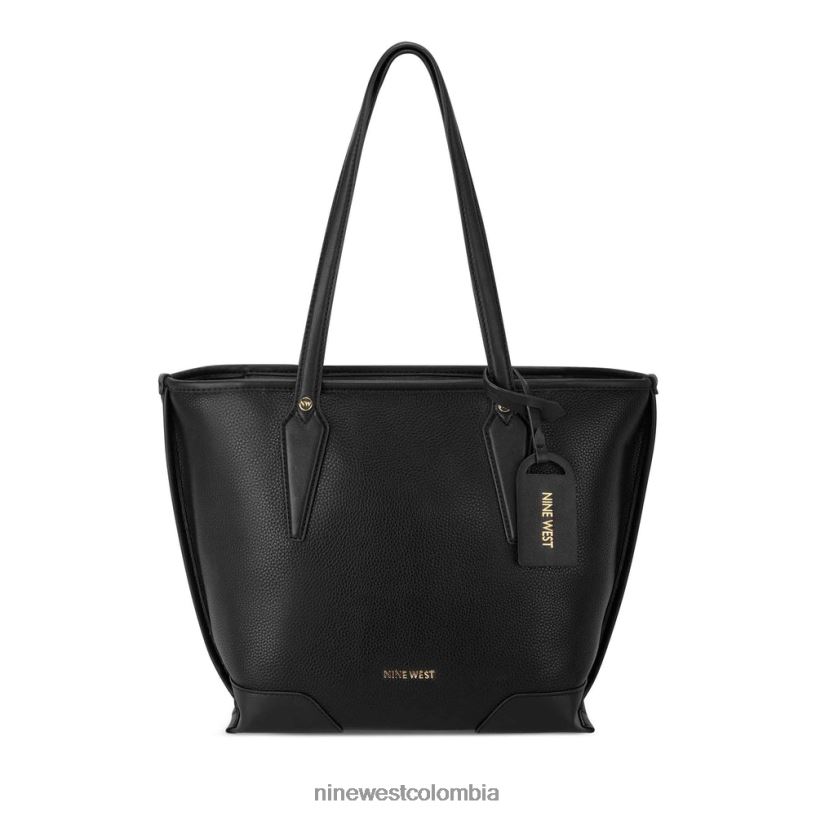 X0LV062195 negro bolso tote esmeril pequeño Nine West