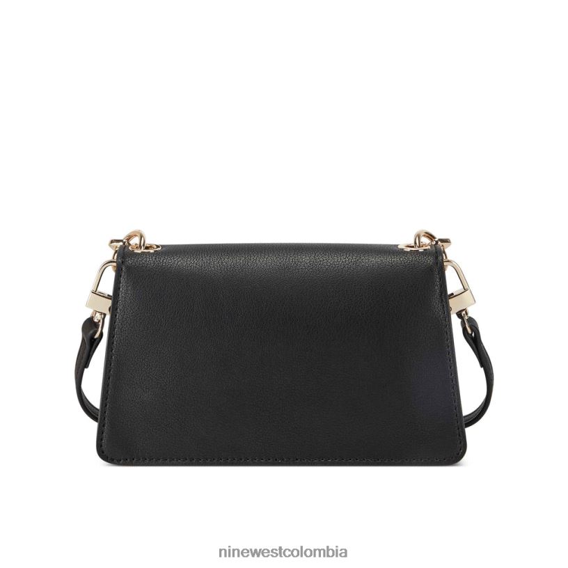 X0LV062413 negro mini bandolera anais con solapa Nine West