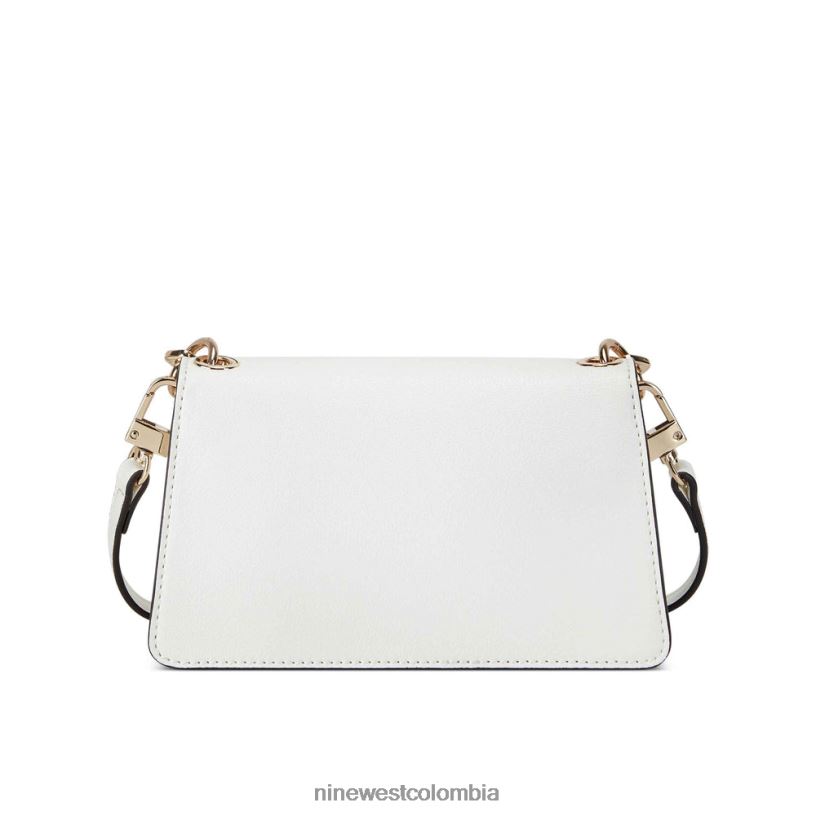 X0LV062416 Blanco óptico mini bandolera anais con solapa Nine West