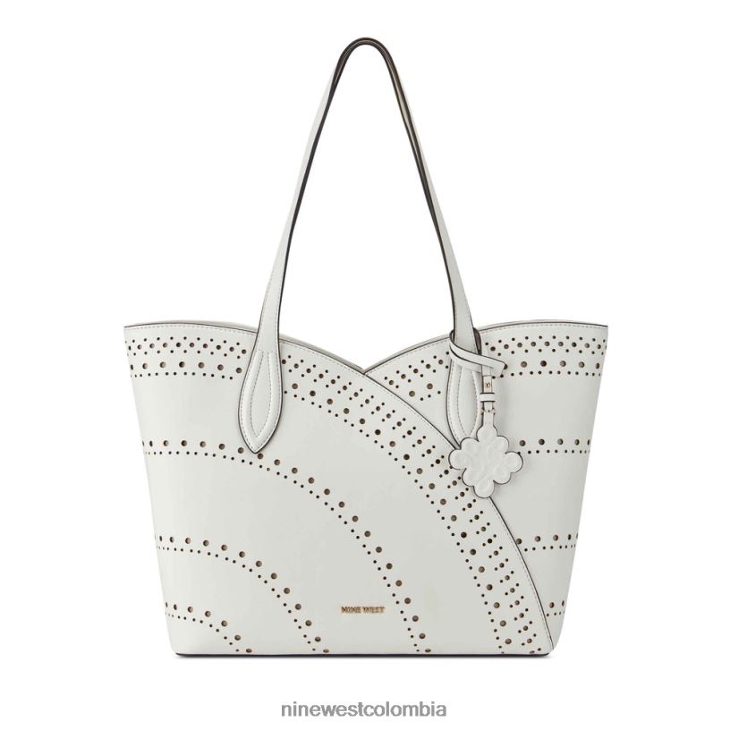 X0LV062450 Blanco óptico bolso tote cheyenne jet set Nine West