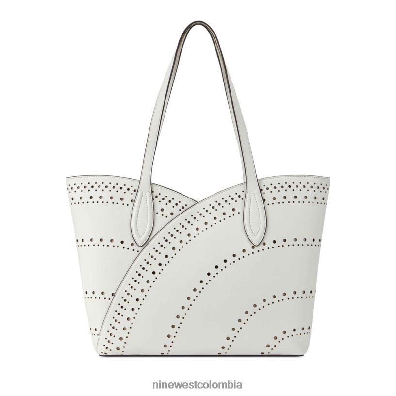 X0LV062450 Blanco óptico bolso tote cheyenne jet set Nine West