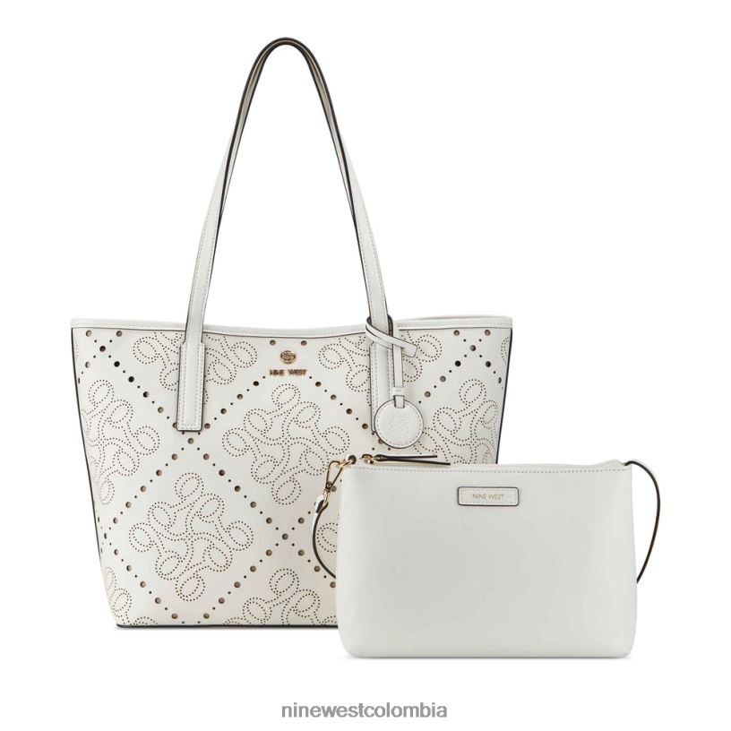 X0LV062457 Blanco óptico bolso tote 2 en 1 delaine Nine West