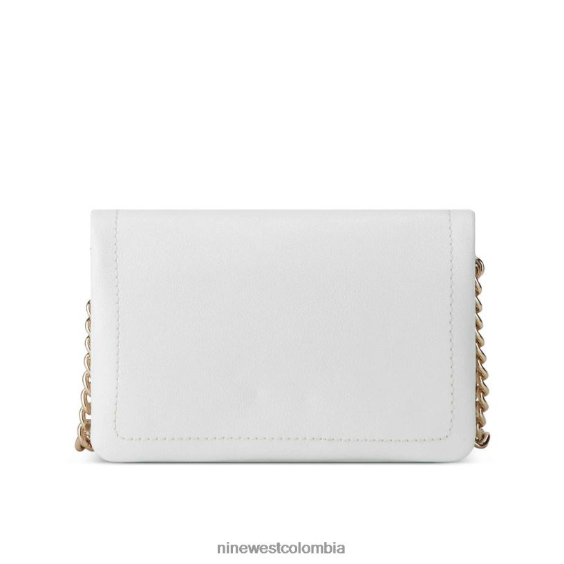 X0LV062465 Blanco óptico mini bandolera Emmaline con solapa Nine West