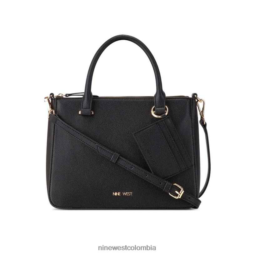 X0LV062520 negro bolso satchel lucianne jet set Nine West