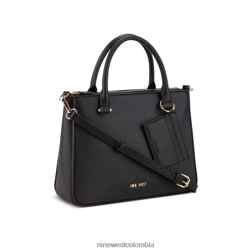 X0LV062520 negro bolso satchel lucianne jet set Nine West