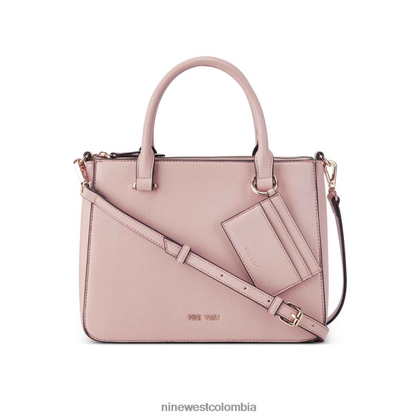 X0LV062523 Rosa palido bolso satchel lucianne jet set Nine West