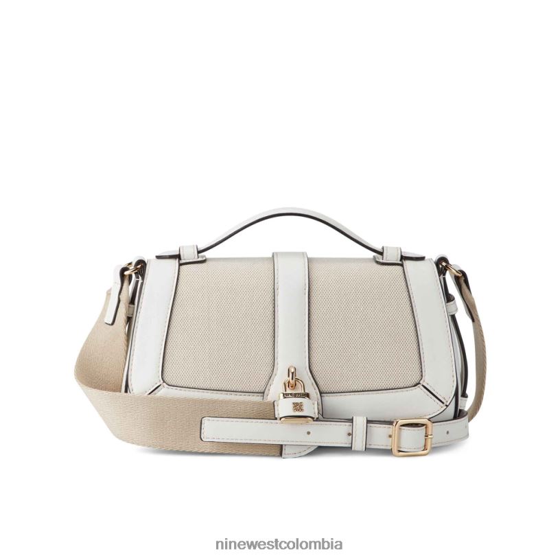 X0LV062540 lienzo blanco óptico bandolera con solapa shirin Nine West