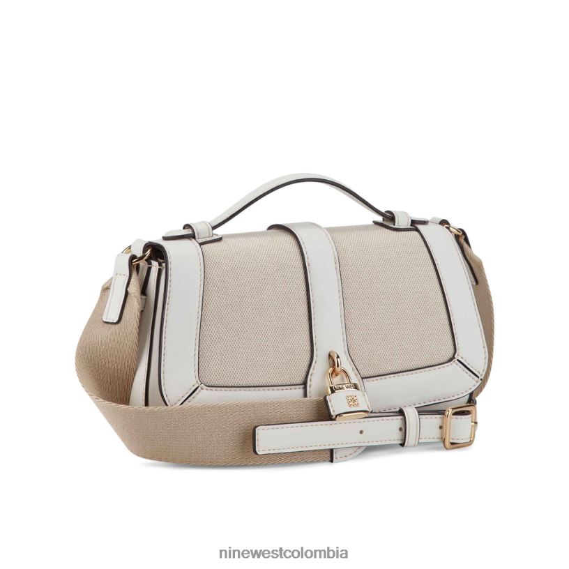 X0LV062540 lienzo blanco óptico bandolera con solapa shirin Nine West