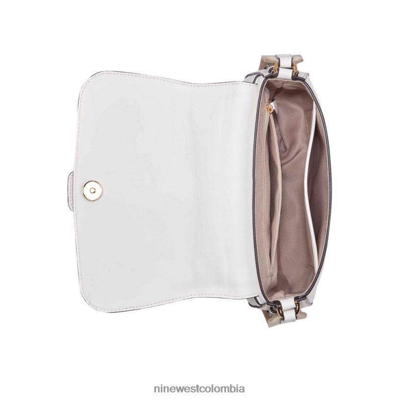 X0LV062540 lienzo blanco óptico bandolera con solapa shirin Nine West