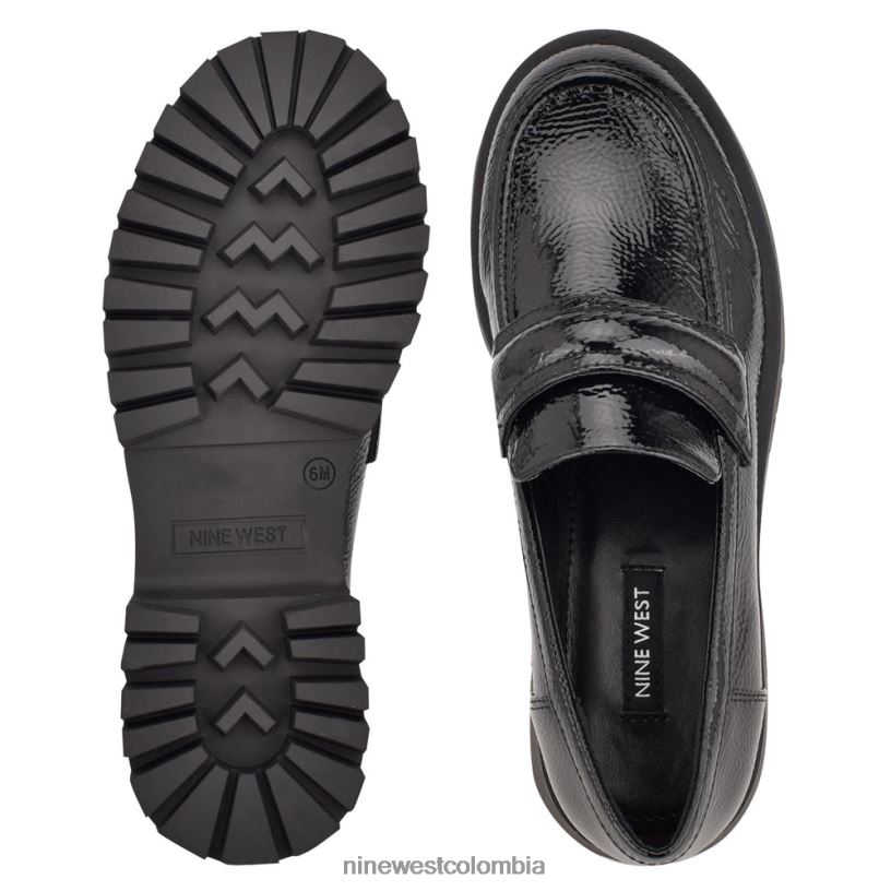 X0LV062292 negro mocasines garren con suela dentada Nine West