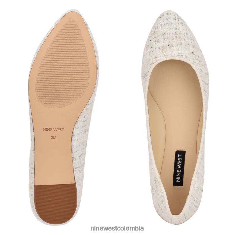 X0LV062358zapatos planos con punta de almendra Nine West