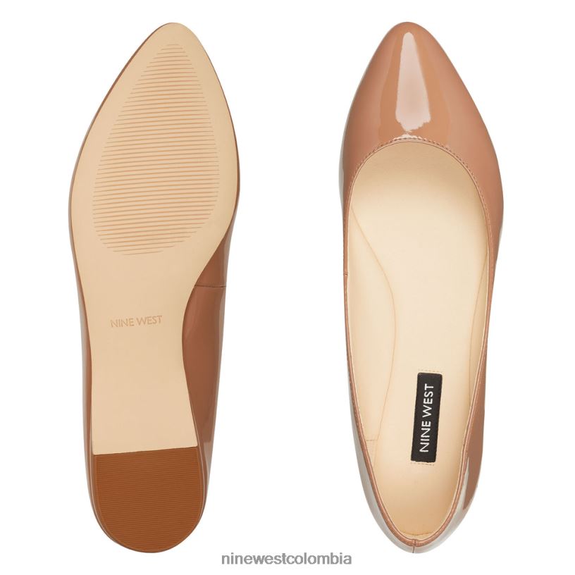 X0LV062409zapatos planos con punta de almendra Nine West