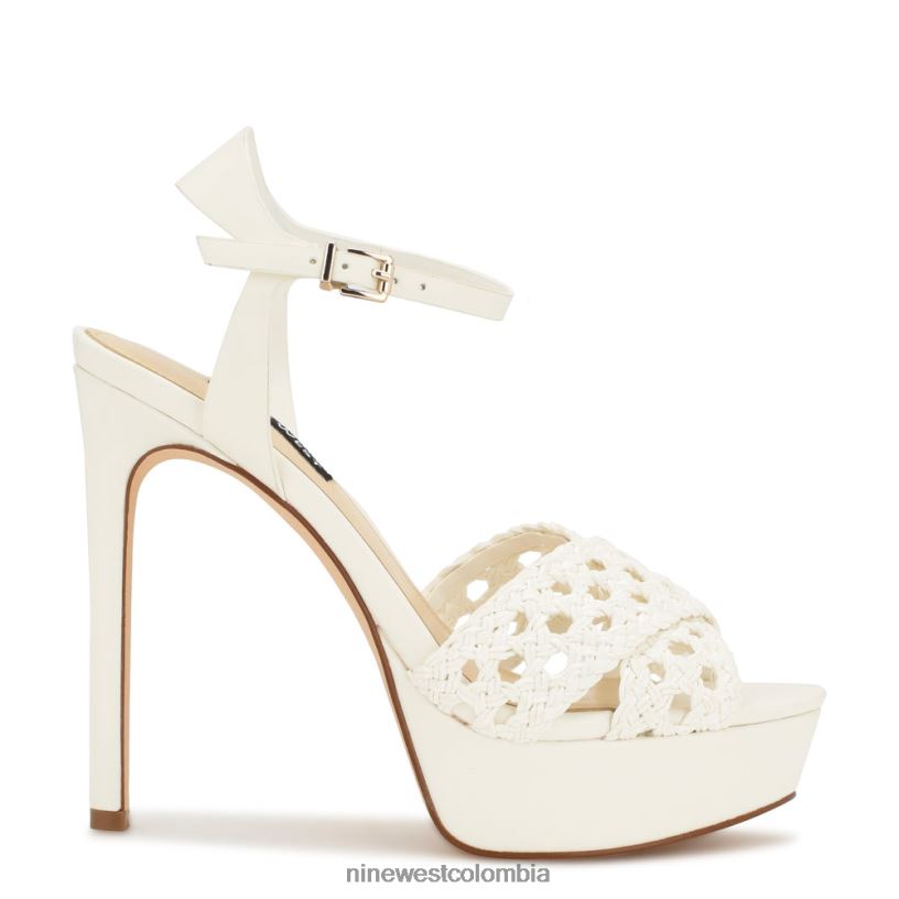 X0LV061707 blanco sandalias grecia plataforma Nine West