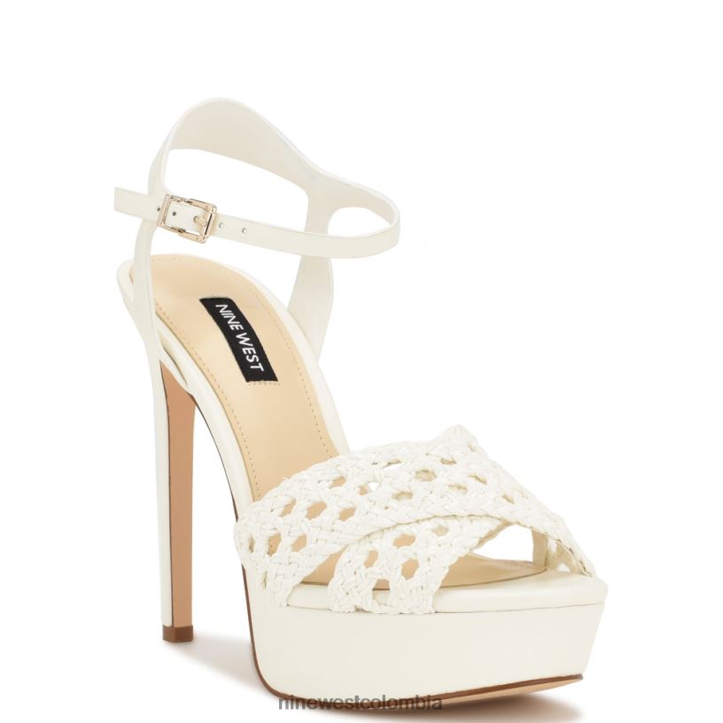 X0LV061707 blanco sandalias grecia plataforma Nine West