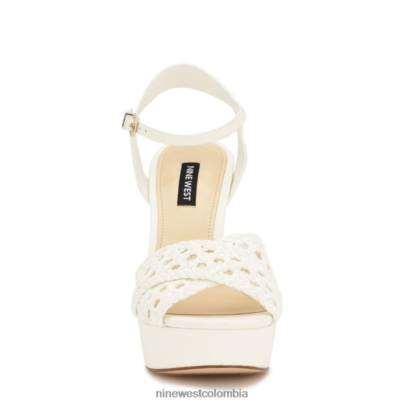 X0LV061707 blanco sandalias grecia plataforma Nine West