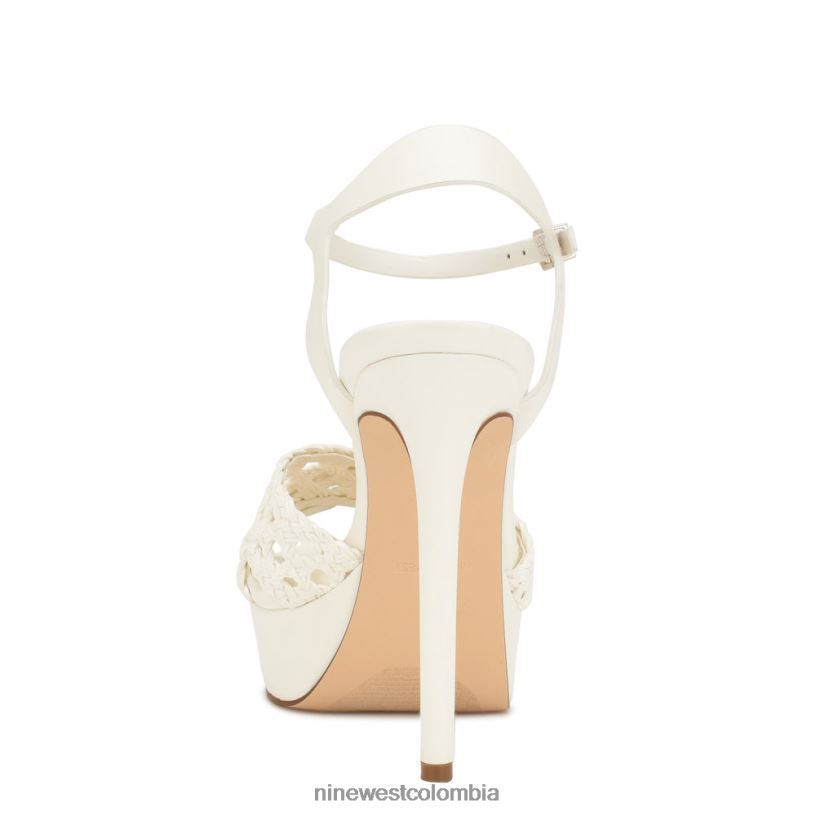 X0LV061707 blanco sandalias grecia plataforma Nine West