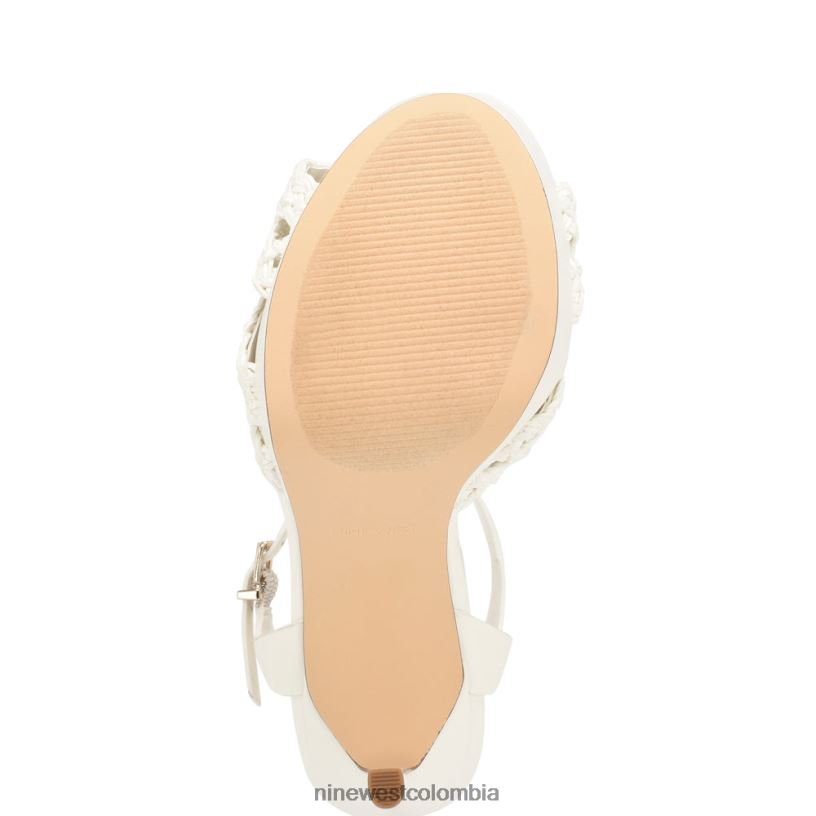 X0LV061707 blanco sandalias grecia plataforma Nine West