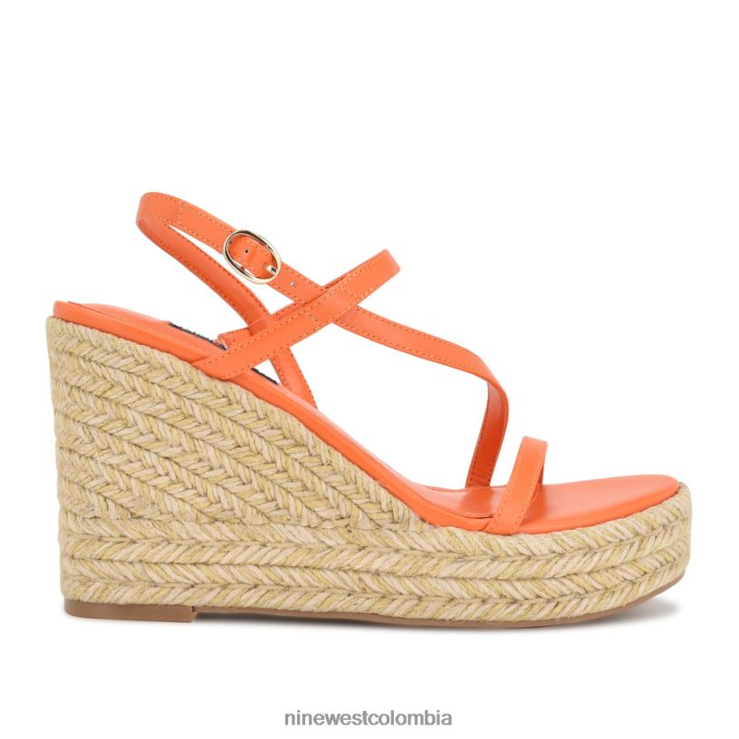 X0LV061132 naranja sandalias jills alpargatas con cuña Nine West