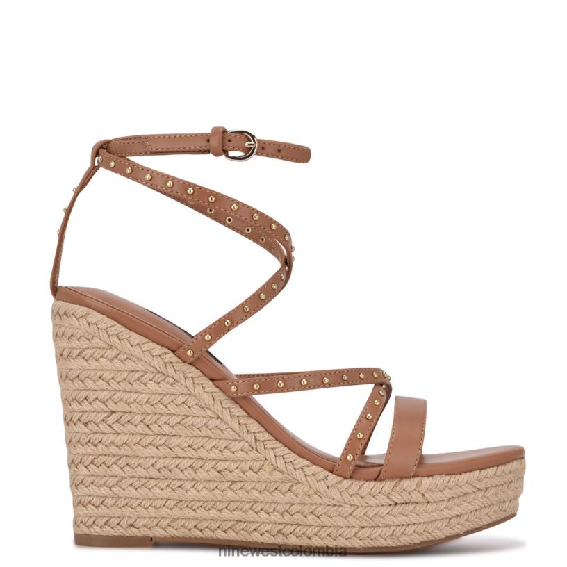 X0LV062265 natural sandalias alpargatas con cuña hunda Nine West