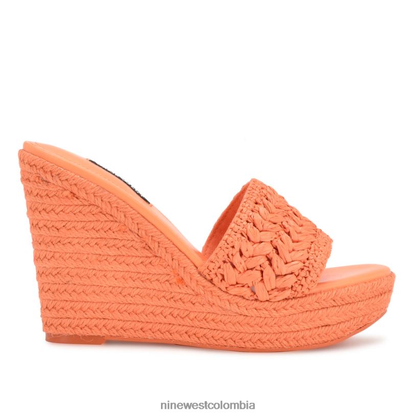 X0LV06661 naranja sandalias holand alpargatas con cuña Nine West