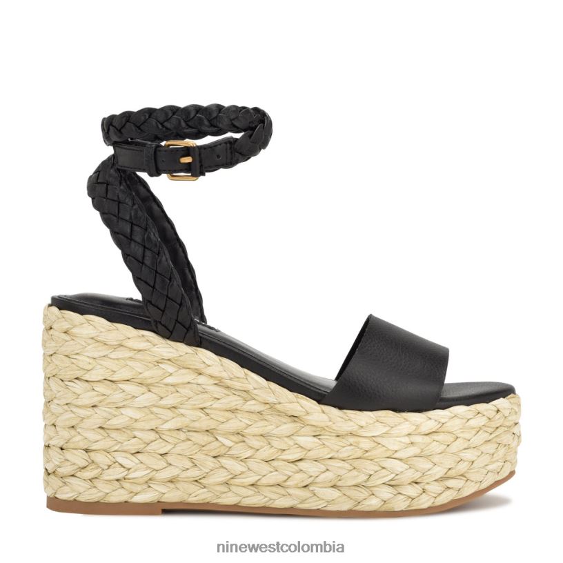 X0LV06754 negro sandalias keily alpargatas con cuña Nine West