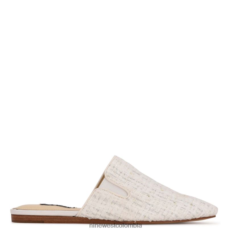 X0LV062345 boucle blanco mules freeda con puntera puntiaguda Nine West