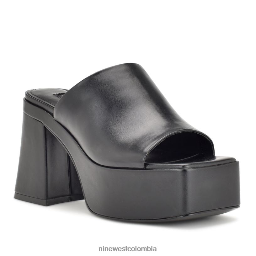 X0LV06673 negro mules con plataforma danzi Nine West