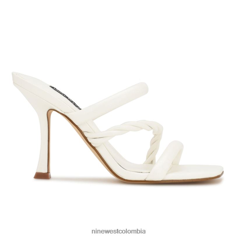 X0LV06832 blanco sandalias de tacón Yester Nine West