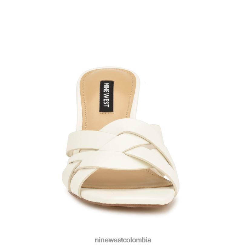 X0LV06129 blanco sandalias con tacón Linette Nine West