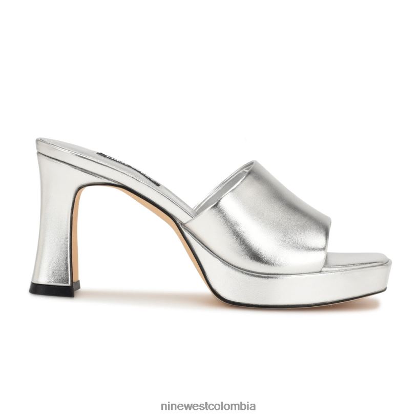 X0LV06157 plata sandalias beez con plataforma Nine West