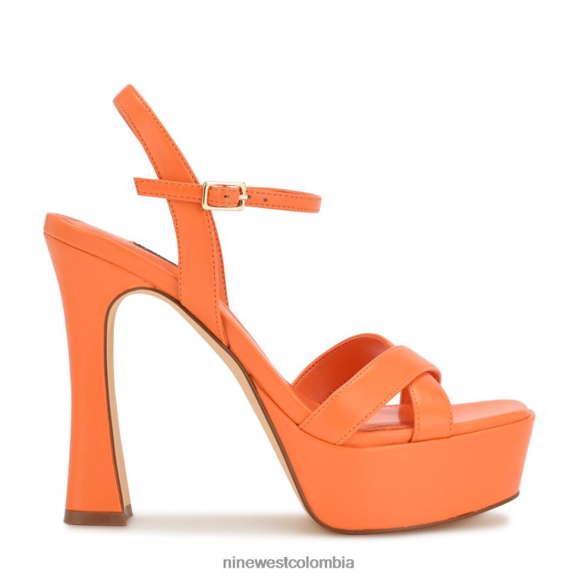 X0LV061725 naranja sandalias con plataforma iriv Nine West