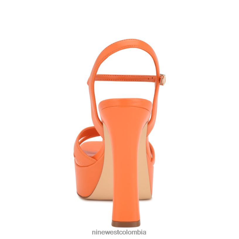 X0LV061725 naranja sandalias con plataforma iriv Nine West