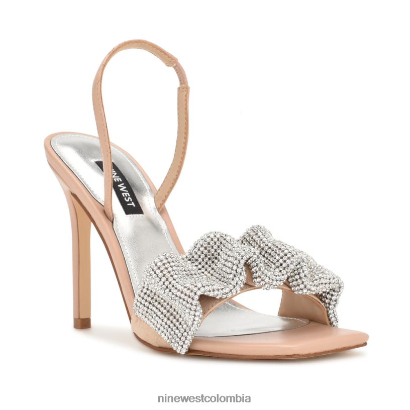 X0LV061857 cristal apenas desnudo sandalias taray Nine West