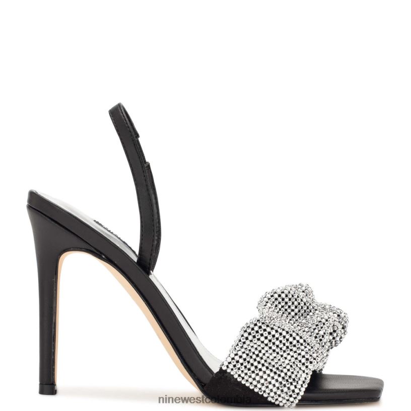 X0LV061858 cristal negro sandalias taray Nine West