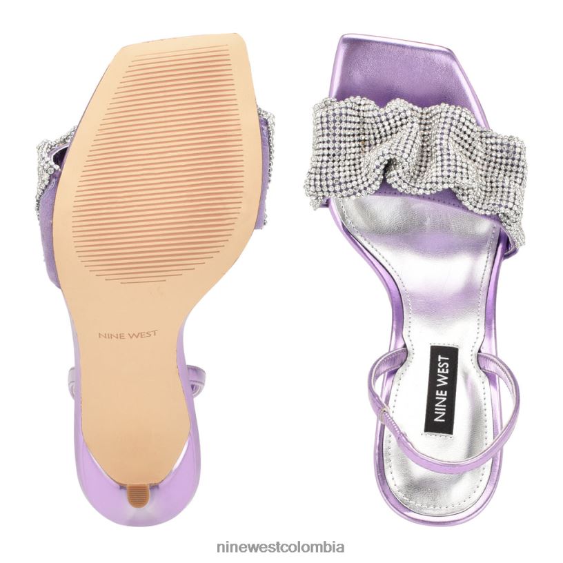 X0LV061860 cristal violeta claro sandalias taray Nine West