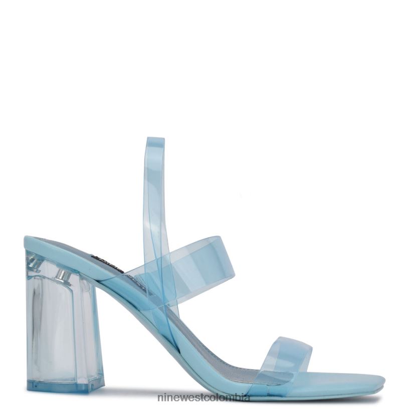 X0LV061951 azul sandalias tacon tenia Nine West