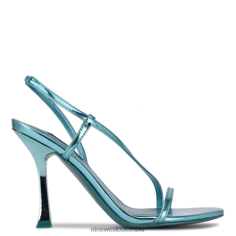 X0LV061986 azul metalizado sandalias de vestir isaw Nine West