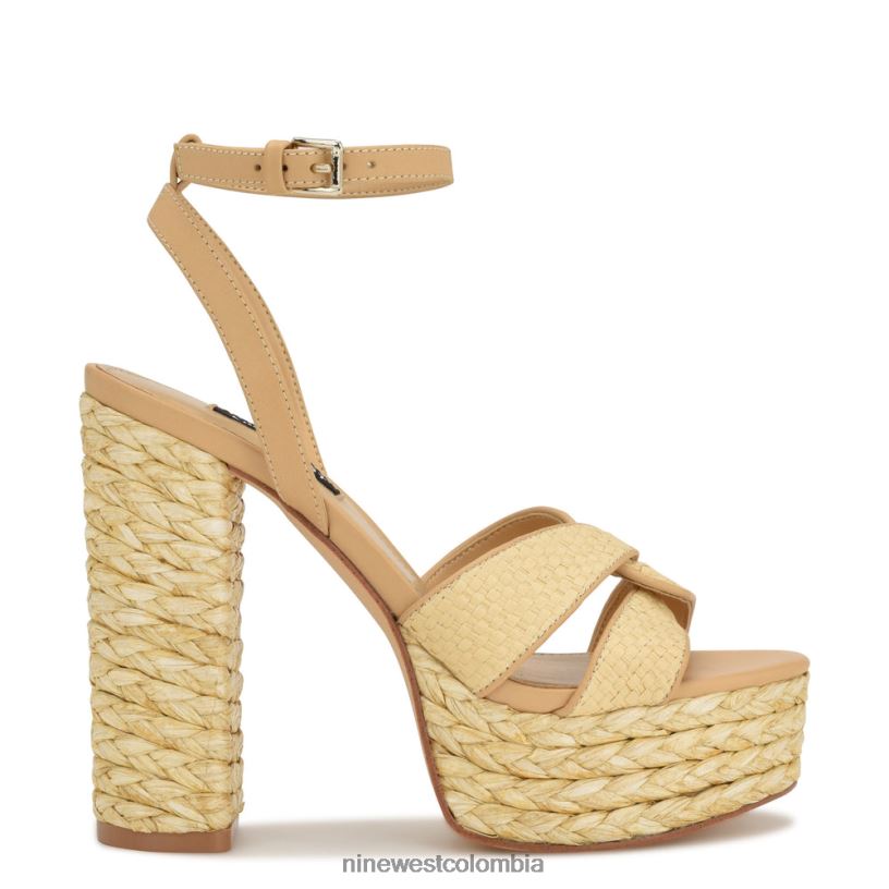 X0LV06199 natural sandalias con plataforma tejida hayya Nine West