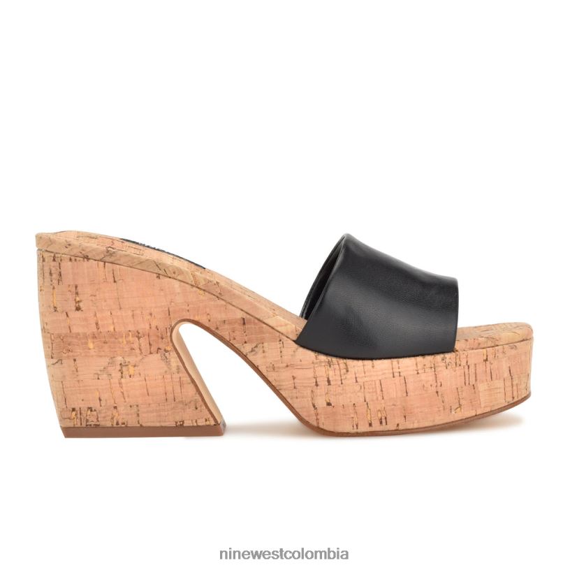 X0LV06207 negro azabache sandalias oklee con plataforma Nine West