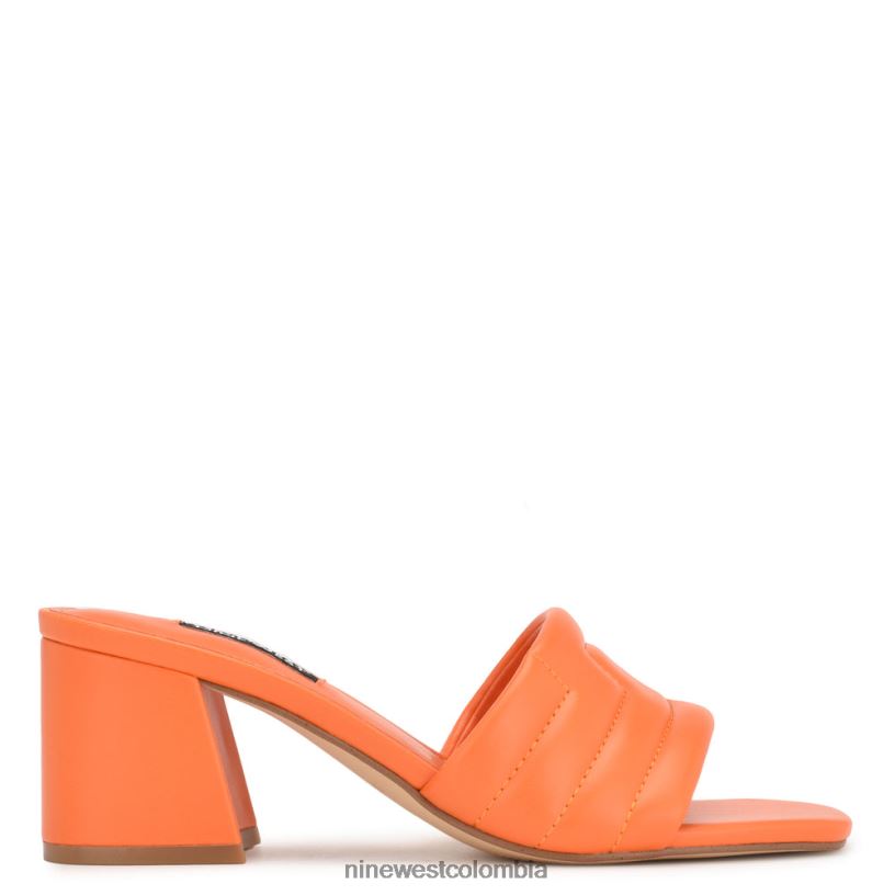 X0LV06245 naranja sandalias chanclas con tacón glenra Nine West