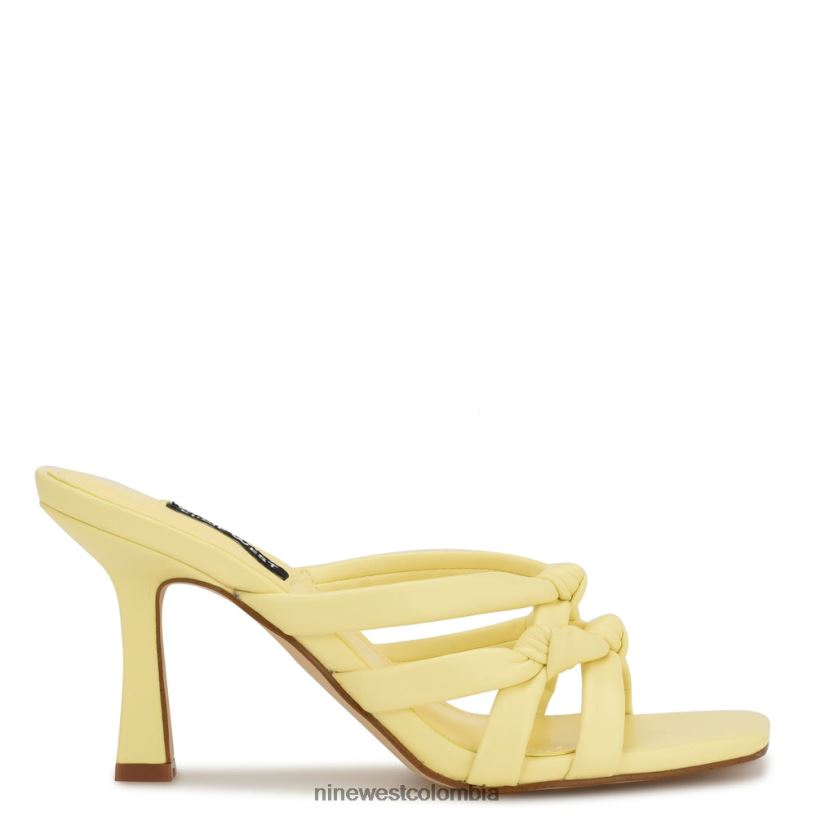 X0LV06266 amarillo claro sandalias de tacón yeander Nine West