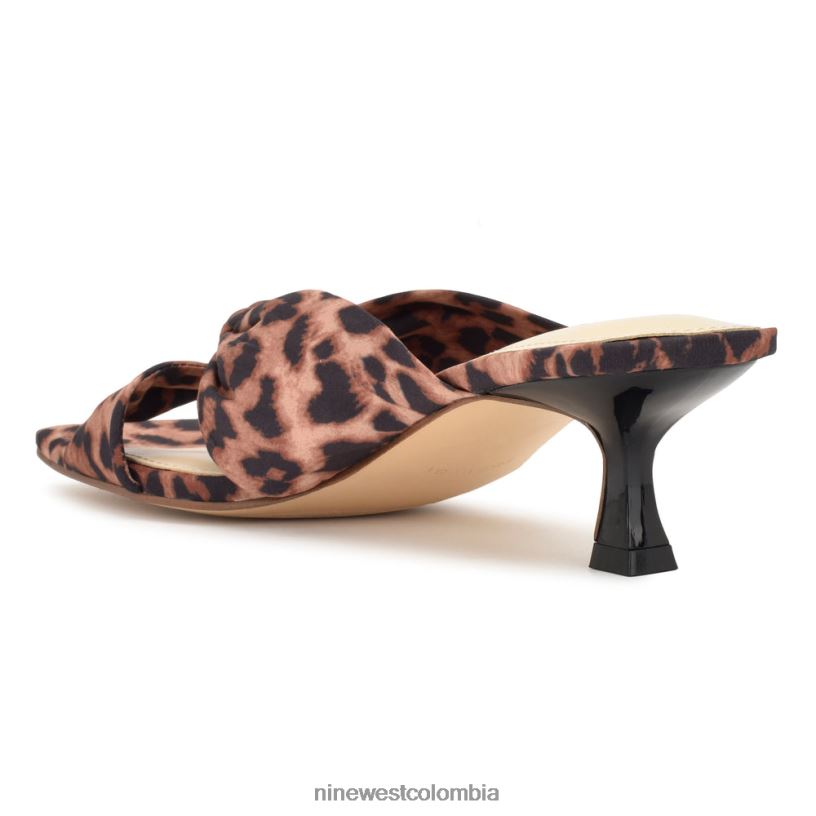 X0LV06273 leopardo sandalias con tacón dipa Nine West