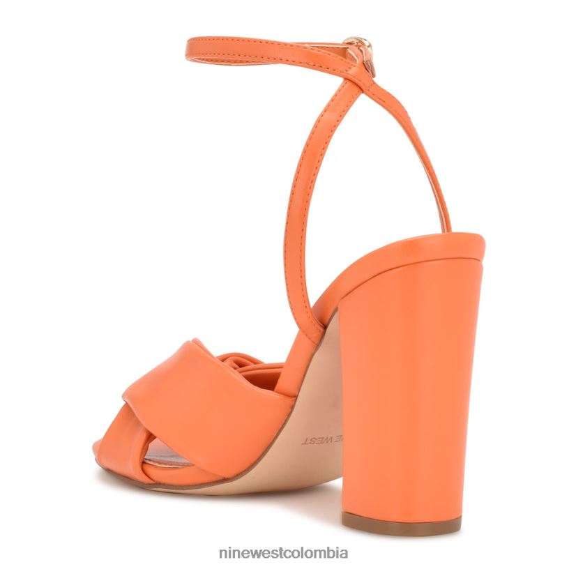 X0LV06294 naranja sandalias de tacón larisa Nine West