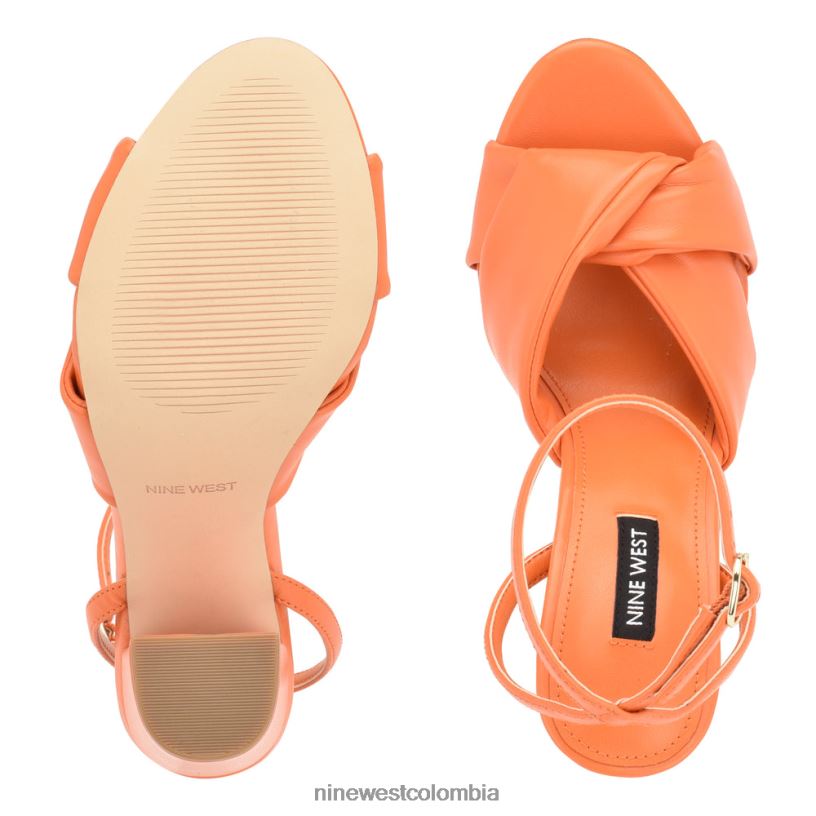 X0LV06294 naranja sandalias de tacón larisa Nine West