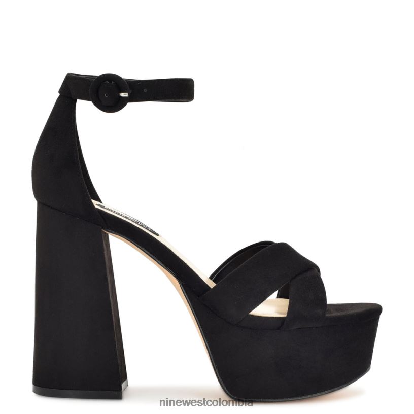 X0LV06309 ante negro sandalias con plataforma willie Nine West