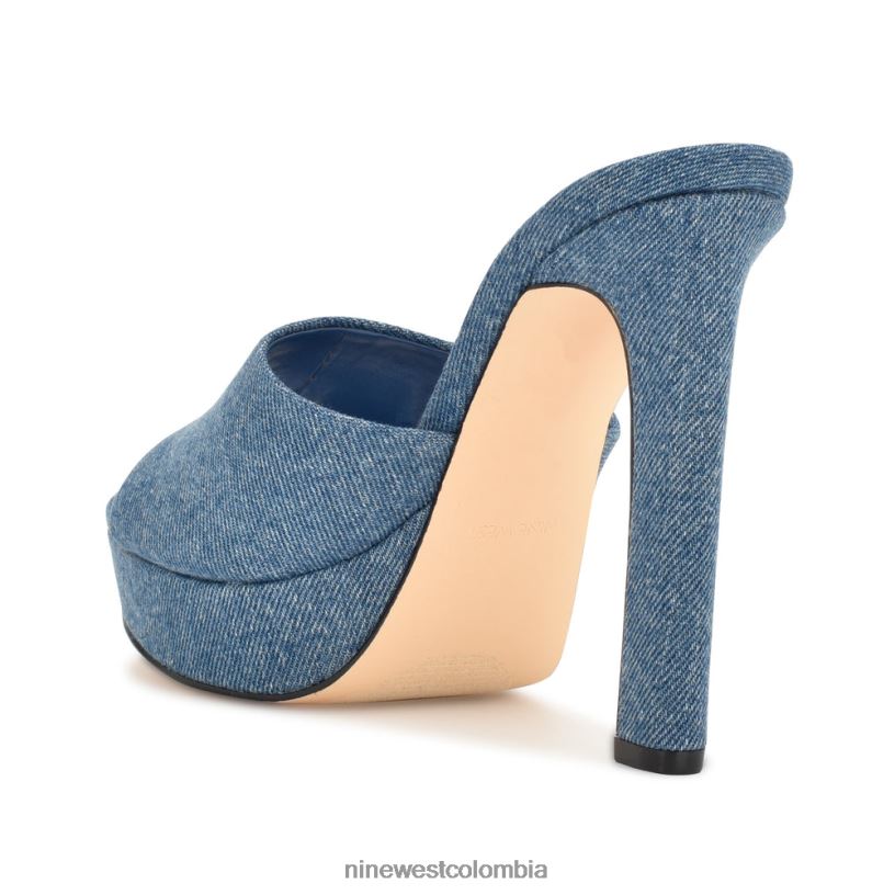 X0LV06313 mezclilla sandalias wilia con plataforma Nine West